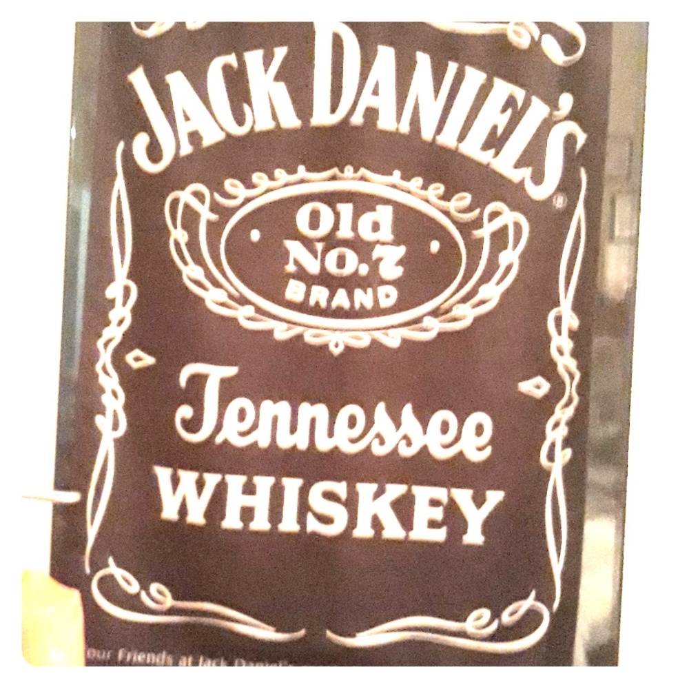 JACK DANIELS BLACK & WHITE FABRIC FLAG